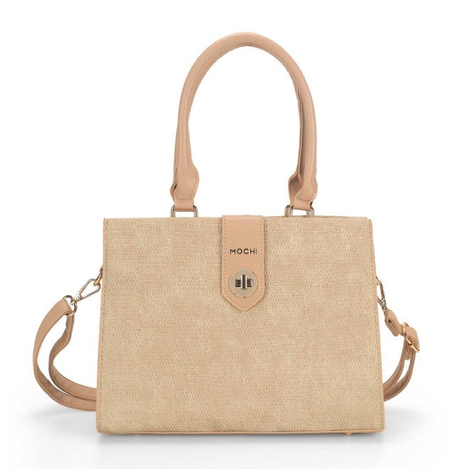 Mochi Women Beige Casual Satchels (SKU: 66-726-20-10)