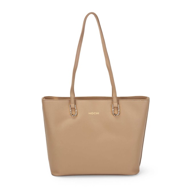 Mochi Women Beige Casual Tote Bag (SKU: 66-729-20-10)