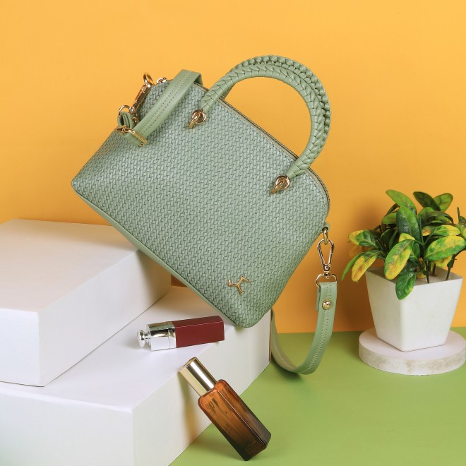 Women Light-Green Hand Bags Satchel Bags