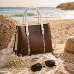 Mochi Women Brown Satchel Bag