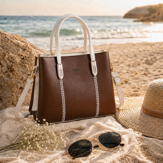 Mochi Women Brown Satchel Bag (SKU: 66-739-12-10)