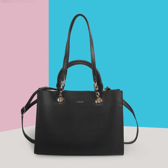 Women Black Casual Tote Bag
