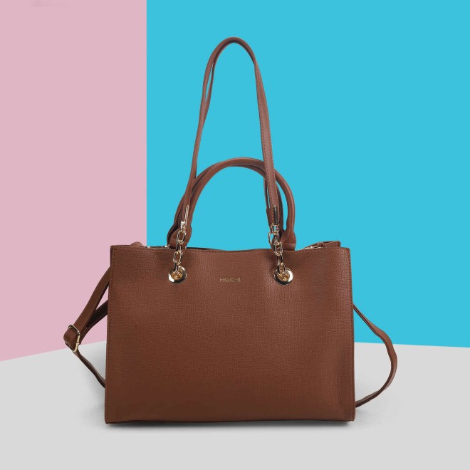 Women Brown Casual Tote Bag