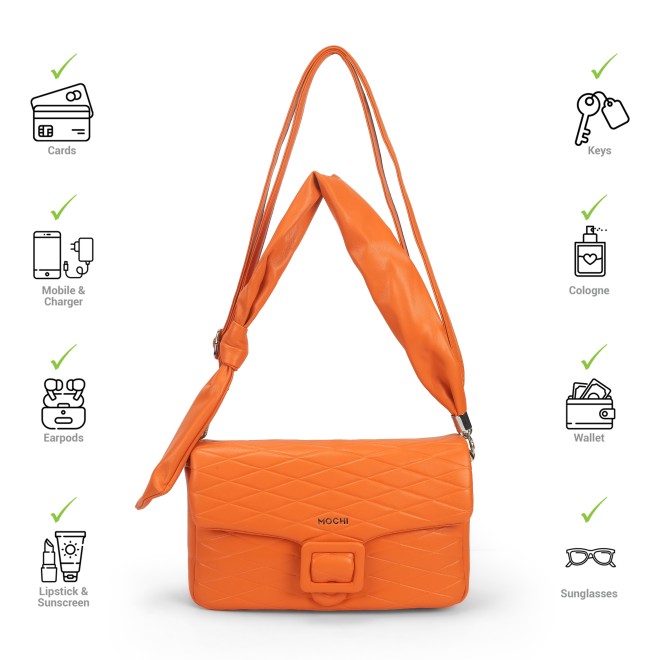 Mochi Women Orange Shoulder Bag (SKU: 66-747-25-10)