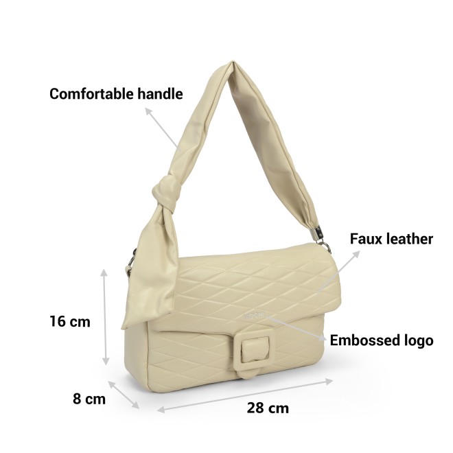 Mochi Women White Shoulder Bag (SKU: 66-747-16-10)