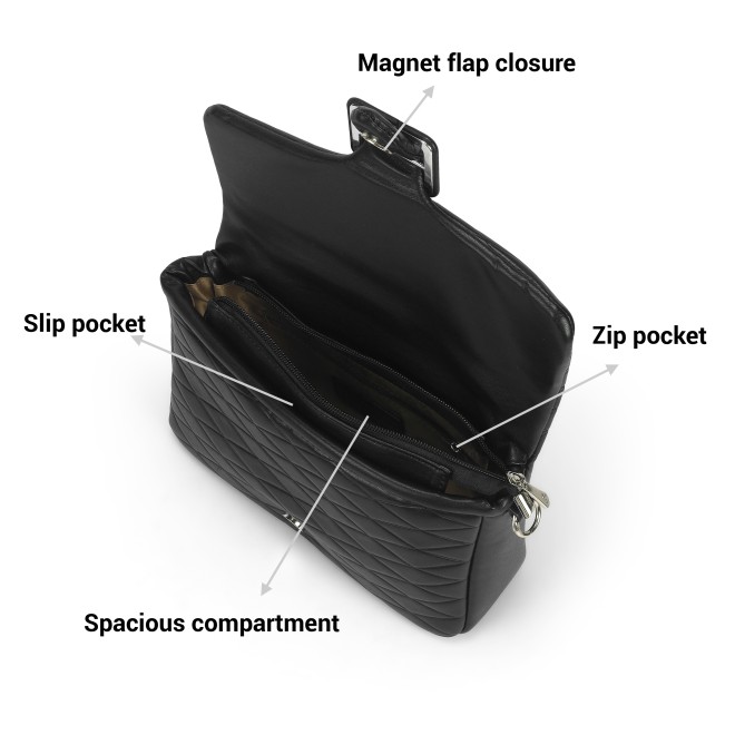 Mochi Women Black Shoulder Bag (SKU: 66-747-11-10)