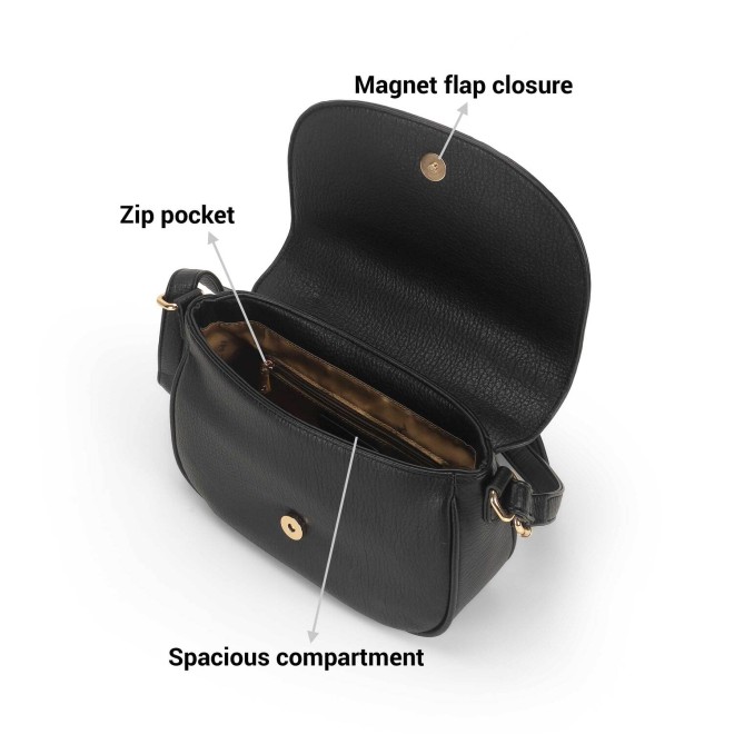 Mochi Women Black Casual Sling Bag (SKU: 66-749-11-10)