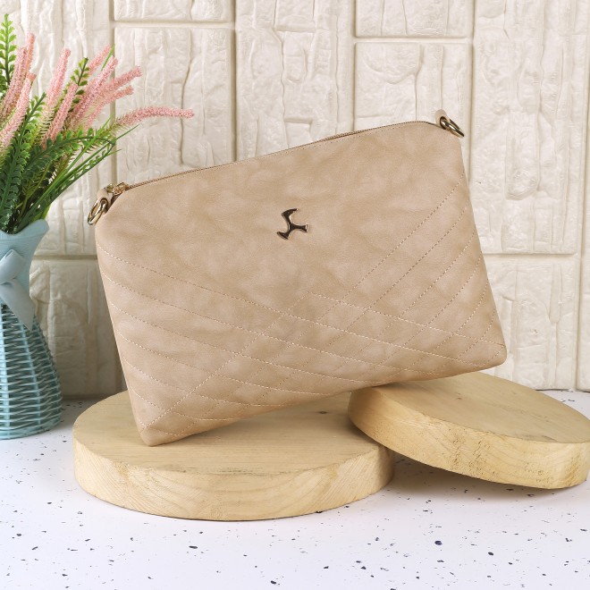 Women Beige Casual Sling Bag