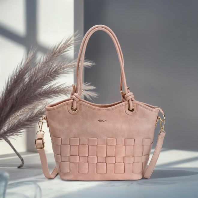 Mochi Women Pink Satchel Bag