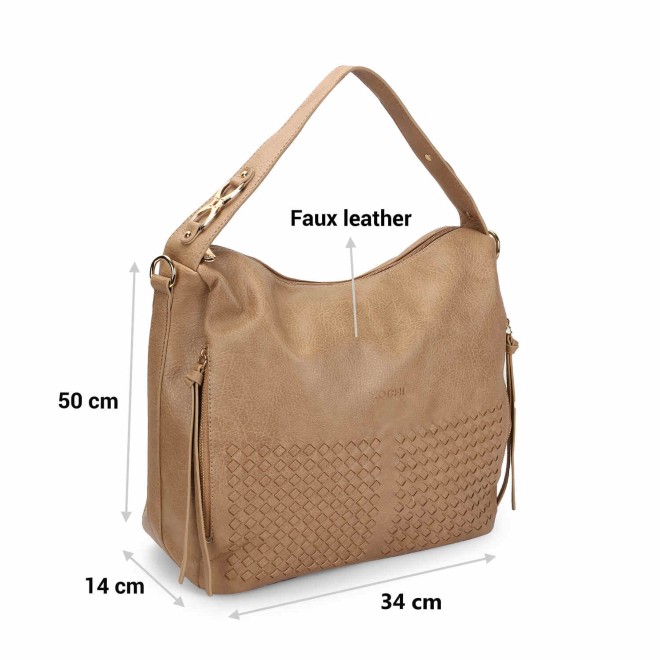 Mochi Women Beige Casual Shoulder Bag (SKU: 66-760-20-10)