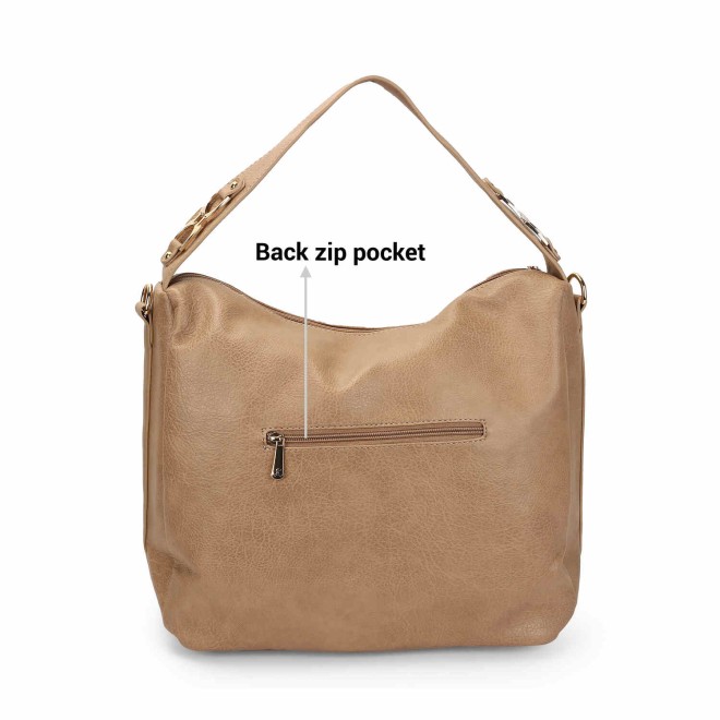 Mochi Women Beige Casual Shoulder Bag (SKU: 66-760-20-10)