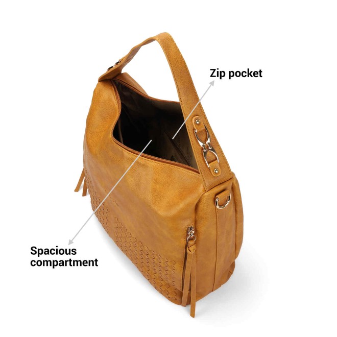 Mochi Women Yellow Casual Shoulder Bag (SKU: 66-760-33-10)