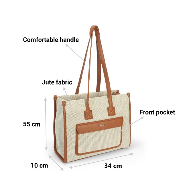 Mochi Women Tan Tote Bag (SKU: 66-761-23-10)