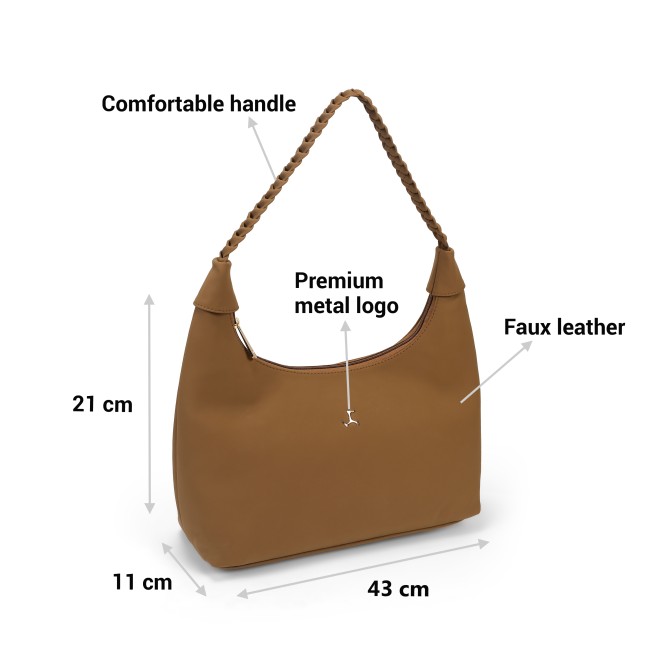 Mochi Women Tan Hand Bags Hobo Bags (SKU: 66-765-23-10)