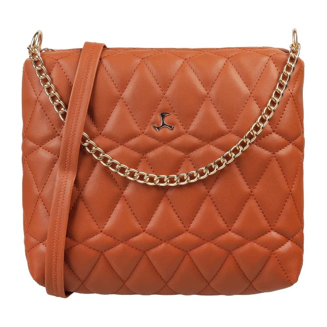 Women Tan Zip Top Sling