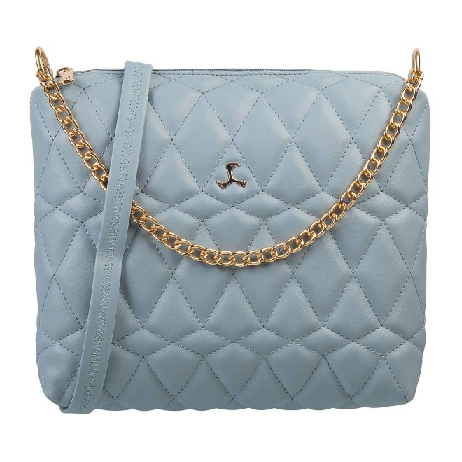 Mochi Women Blue Zip Top Sling