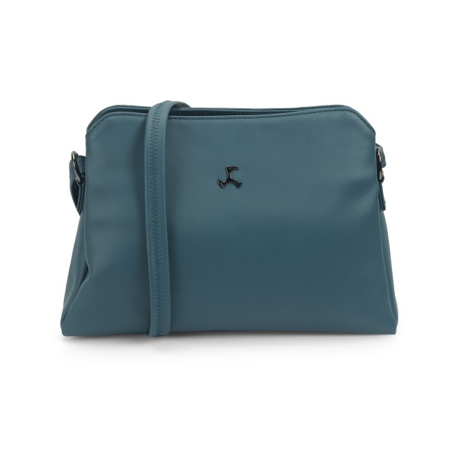 Mochi Women Blue Hand Bags Zip Top Sling