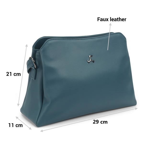 Mochi Women Blue Hand Bags Zip Top Sling (SKU: 66-771-45-10)