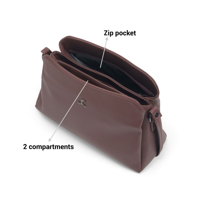 Mochi Women Purple Hand Bags Zip Top Sling (SKU: 66-771-26-10)