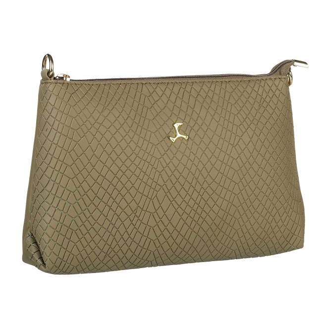 Mochi Women Khaki Zip Top Sling (SKU: 66-7751-62-10)