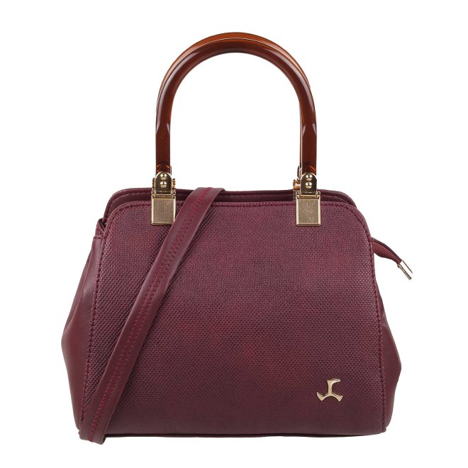 Mochi Women Maroon Satchel Bag