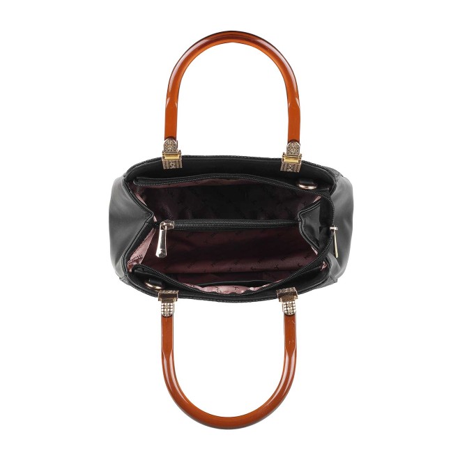 Mochi Women Black Satchel Bag (SKU: 66-7777-11-10)