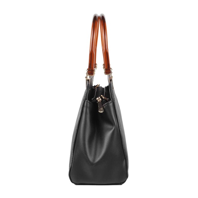 Mochi Women Black Satchel Bag (SKU: 66-7777-11-10)