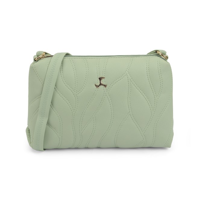Mochi Women Light-green Hand Bags Zip Top Sling