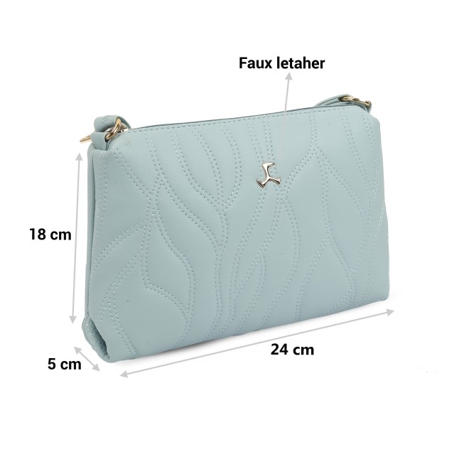 Mochi Women Light-blue Hand Bags Zip Top Sling (SKU: 66-779-32-10)