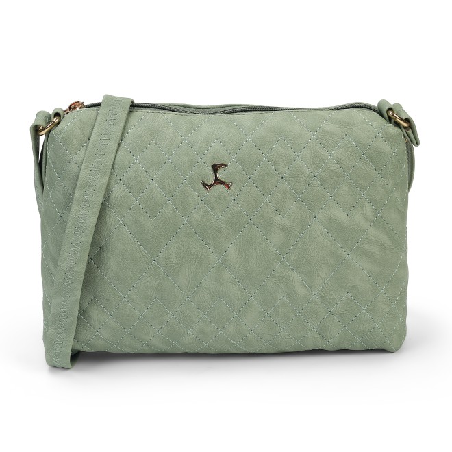 Mochi Women Light-green Hand Bags Zip Top Sling