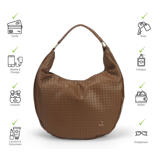 Mochi Women Brown Hobo Bag (SKU: 66-787-12-10)