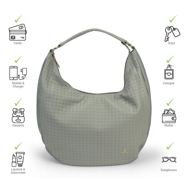 Mochi Women Grey Hobo Bag (SKU: 66-787-14-10)