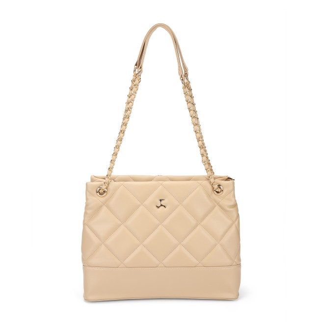 Women Beige Hand Bags Shoulder Bag