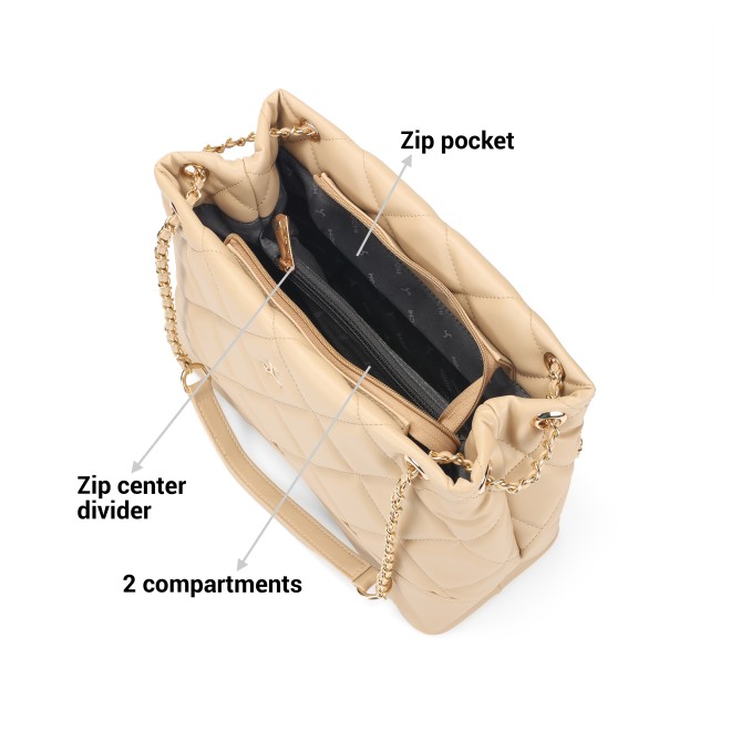 Mochi Women Beige Hand Bags Shoulder Bag (SKU: 66-797-20-10)