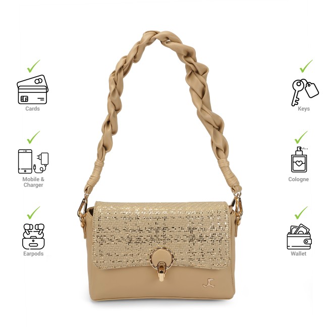Mochi Women Beige Shoulder Bag (SKU: 66-798-20-10)