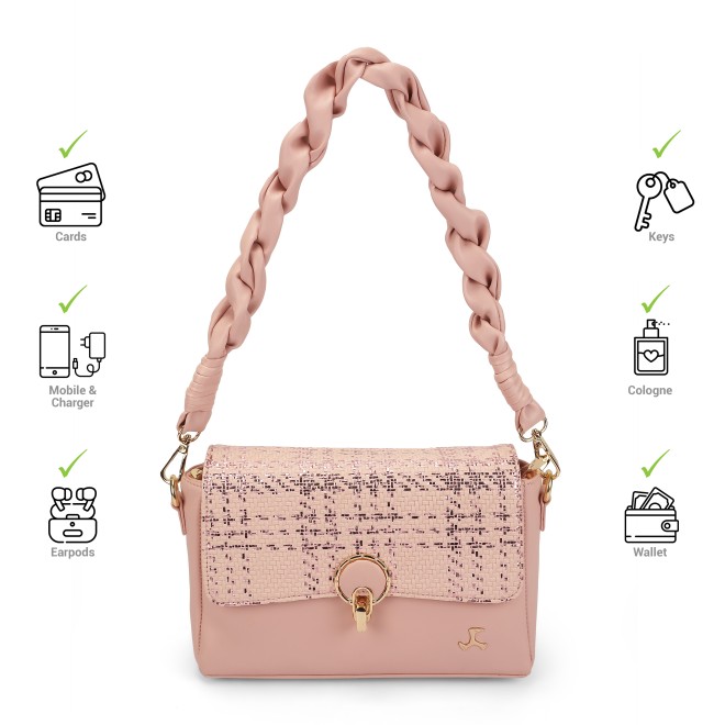 Mochi Women Pink Shoulder Bag (SKU: 66-798-24-10)