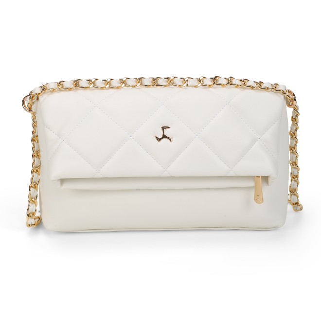 Women White Sling Bag