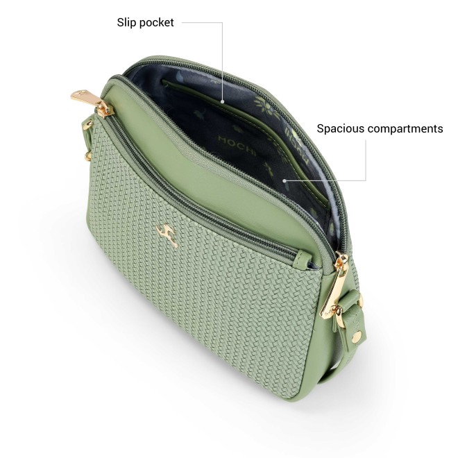Mochi Women Green Sling Bag (SKU: 66-811-21-10)