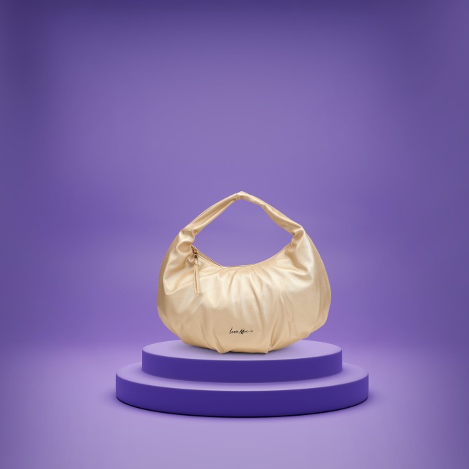 Women Gold Hobo Bag