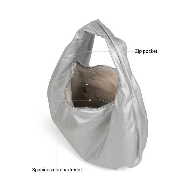 Mochi Women Silver Hobo Bag (SKU: 66-830-27-10)