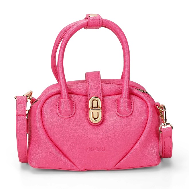 Mochi Women Pink Satchel Bags