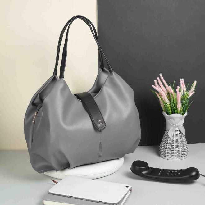 Women Grey Casual Shoulder Bag