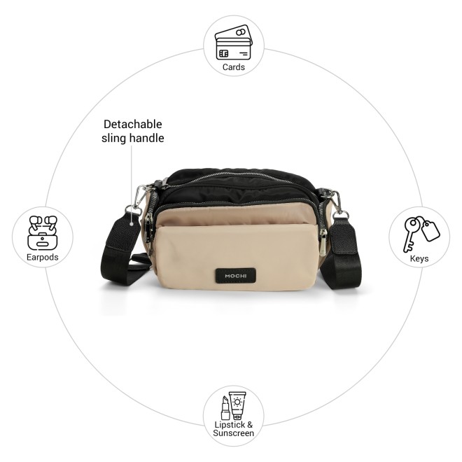 Mochi Women Black Sling Bag (SKU: 66-840-11-10)