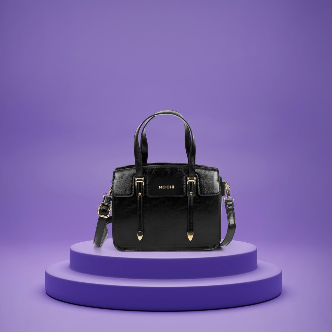 Mochi Women Black Satchel Bag