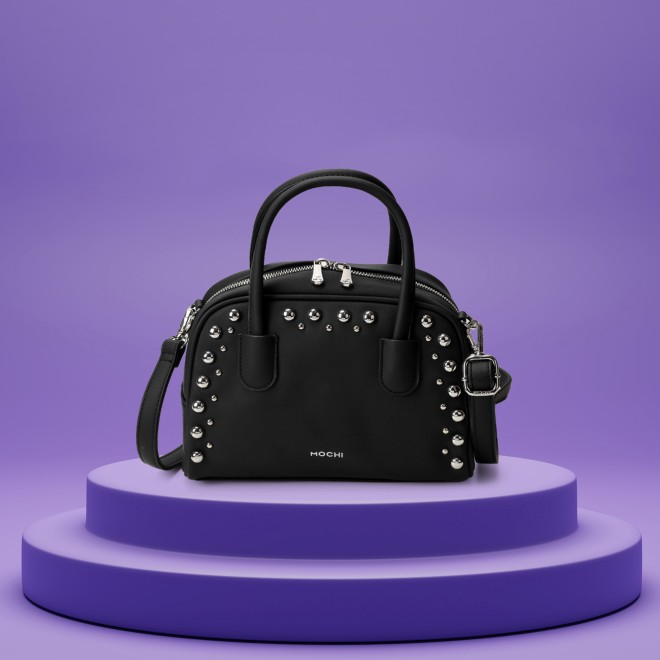 Mochi Women Black Satchel Bag