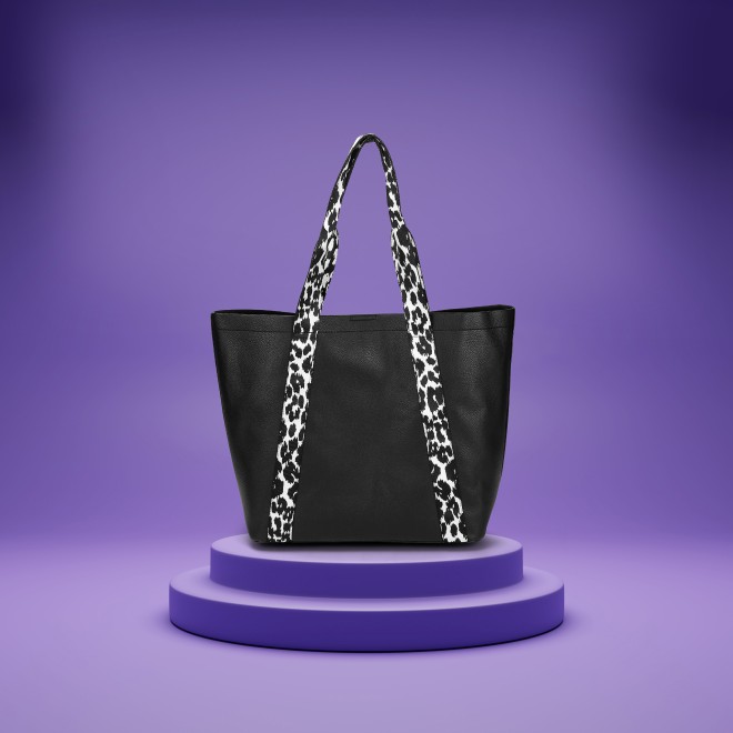 Mochi Women Black Tote Bag