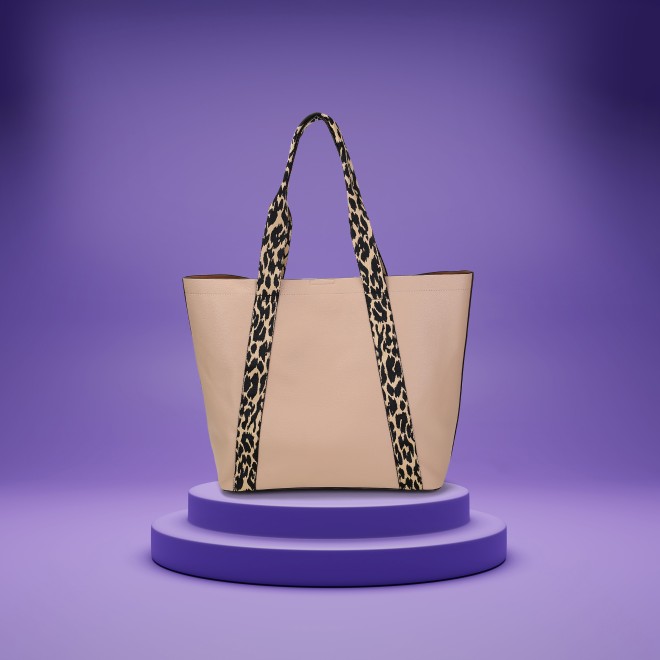 Mochi Women Khaki Tote Bag