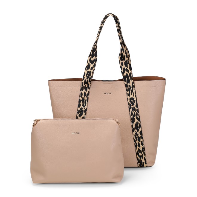 Mochi Women Khaki Tote Bag (SKU: 66-849-62-10)