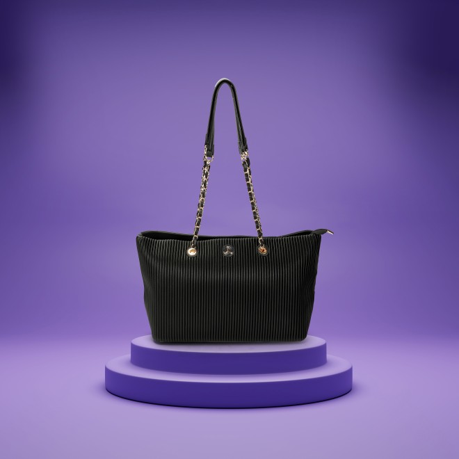 Mochi Women Black Tote Bag