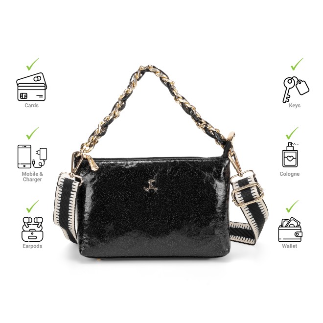 Mochi Women Gun-metal Sling Bag (SKU: 66-861-29-10)